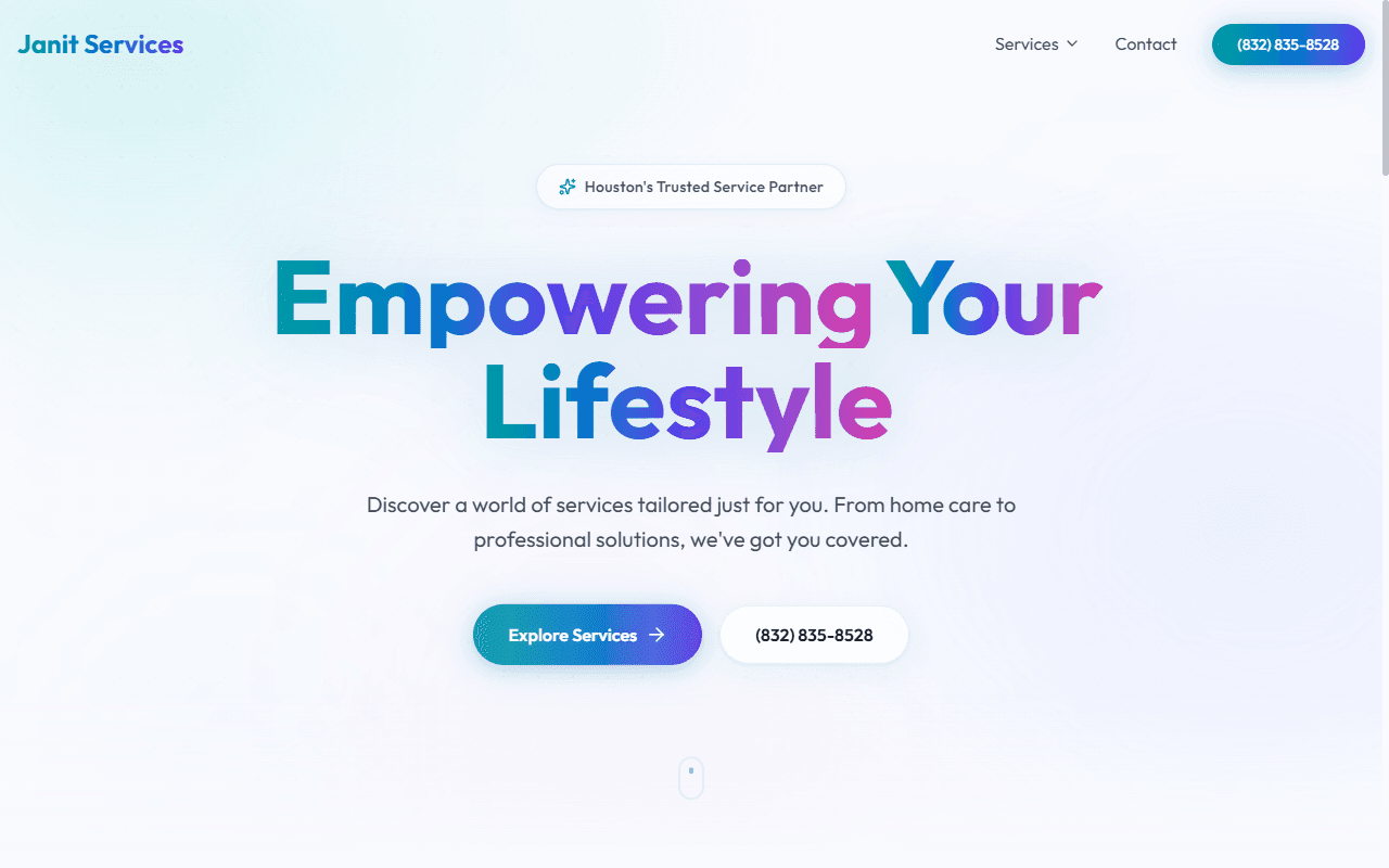 Janit Services website